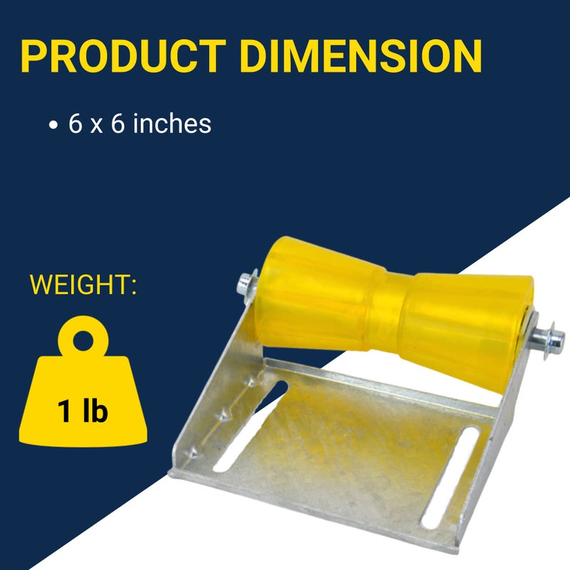 Tie Down Engineering 86279 5" Keel Roller with Panel Bracket Assembly - Image 2